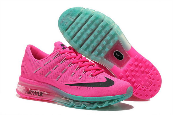 Womens Cheap Nike Air Max 2016 Grass Green Pink Black Czech